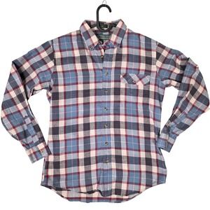 Levi Strauss Sutter Creek Flannel Shirt Men's‎ M Blue Red Long Sleeve Cotton